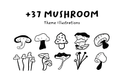 37+ Hand-Drawn Mushroom Illustration, an Object Illustration by The Journey Atelier (Thumbnail 1 of 5)