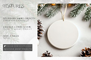 Christmas Ceramic Ornament Mockups, a Product Mockup by mock-ups (Thumbnail 3 of 8)