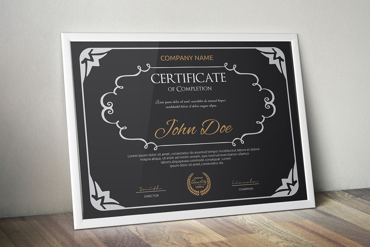 Certificate Word | PSD | AI, a Stationery Template by Curve Design (Photo 5 of 5)