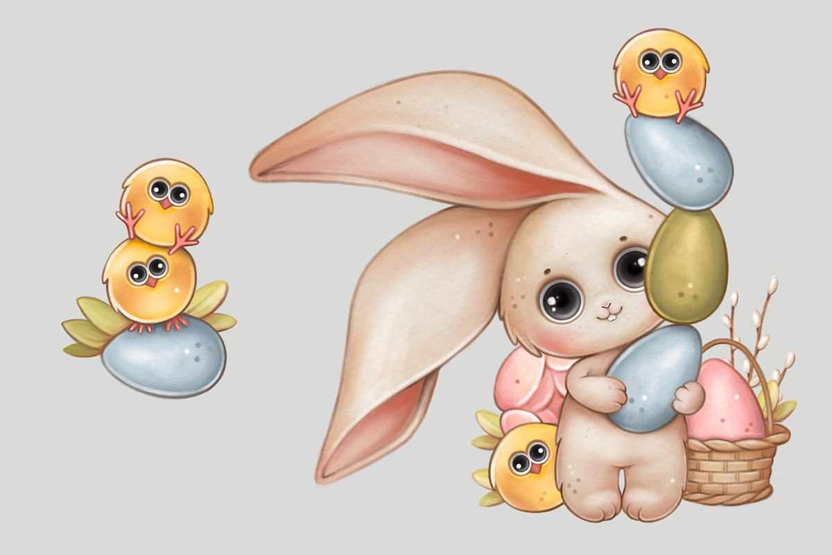 Easter bunny,Easter rabbit, an Animal Illustration by designs.svkl (Photo 3 of 10)