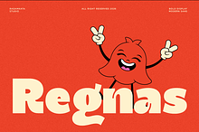 Regnas – Bold Retro Inktrap Font