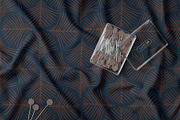 Modern Art Deco Leaf Tile Pattern, a Pattern Graphic by StudioGlouna (Thumbnail 2 of 5)