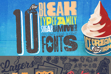 Bleak Type Family / 10 Fonts