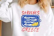 Summer Sardines Greece PNG, a Seasonal Illustration by Canvas Craft (Thumbnail 2 of 7)