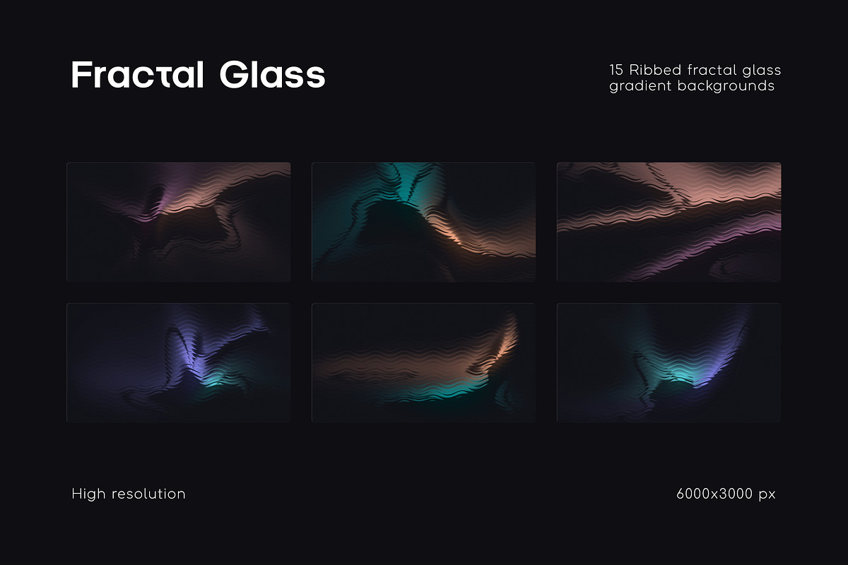Ribbed Fractal Glass Gradient, a Background Graphic by Ghurafa Studio (Photo 7 of 10)