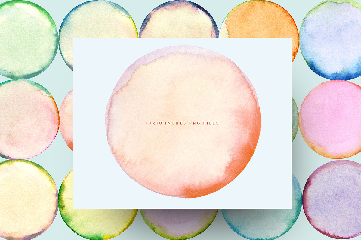 Watercolor Circles, an Object Graphic by Basia Stryjecka (Photo 16 of 16)
