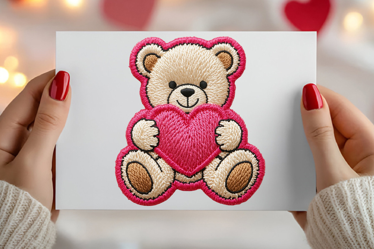 Valentine Teddy Bear PNG, an Illustration by Canvas Craft (Photo 4 of 7)