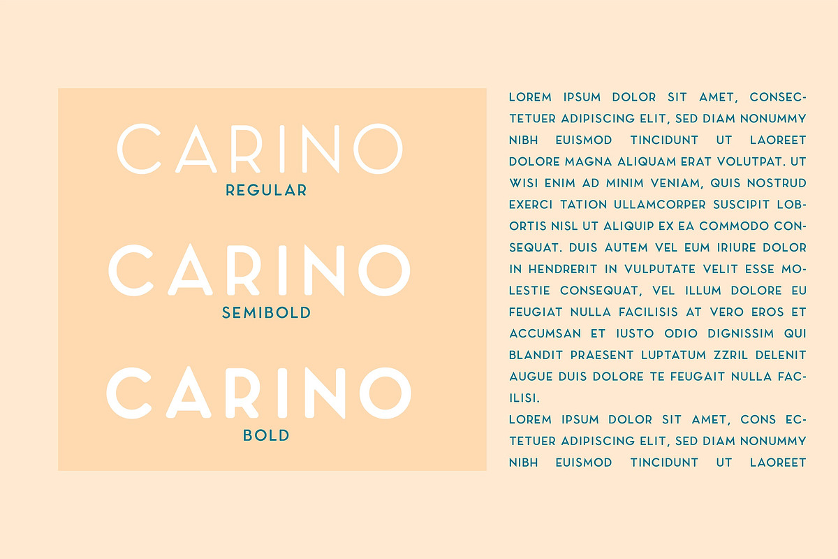 Carino - A Modern Elegant Typeface, a Sans Serif Font by Kaligra.co (Photo 12 of 14)