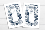 Sushi Vector Collection, a Food Illustration by Lubov Illustrations Shop (Thumbnail 4 of 5)