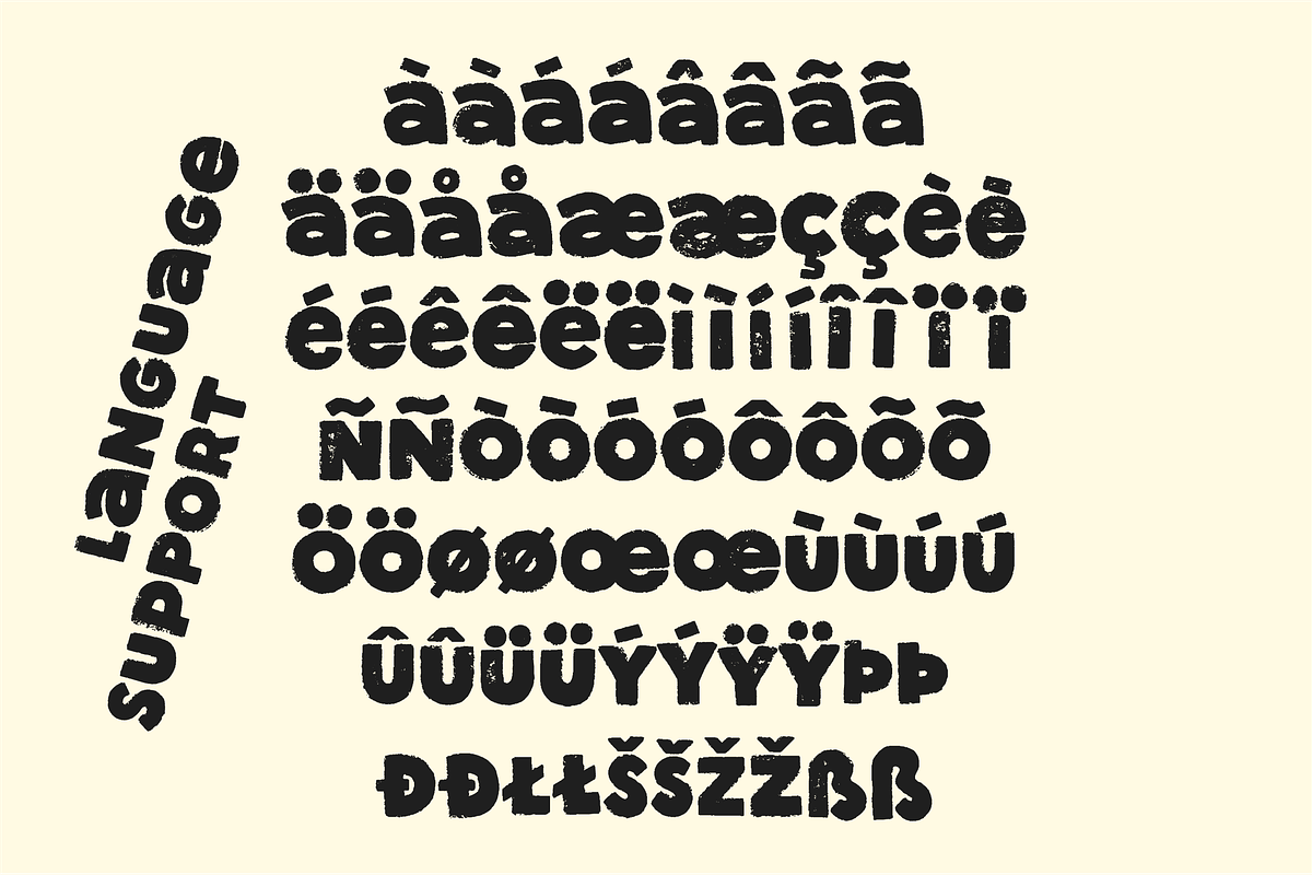 Super Curious - Textured Retro Font, a Font by Studio Funshop by Kelli (Photo 14 of 14)