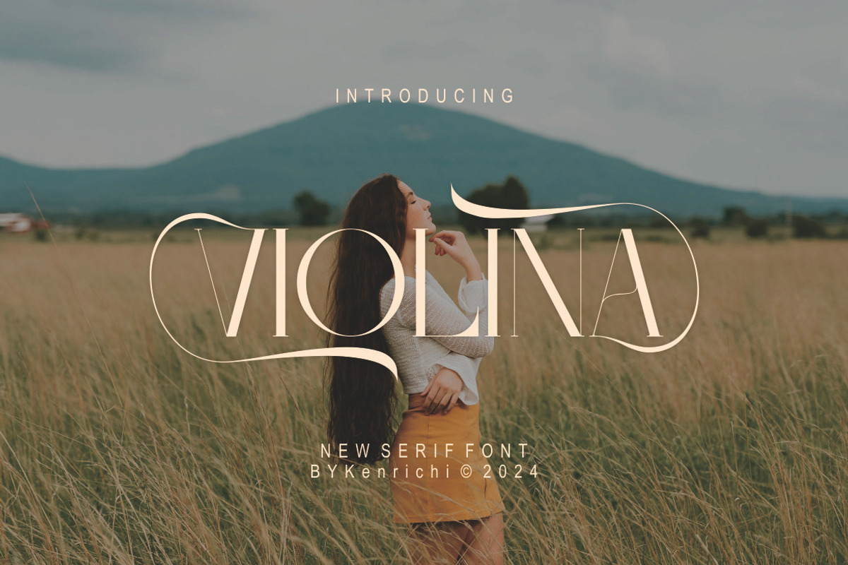 Violina, a Serif Font by Kenrichi (Photo 1 of 10)