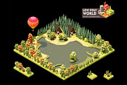Vector isometric world map elements, an Object Illustration by tele52 (Thumbnail 32 of 39)