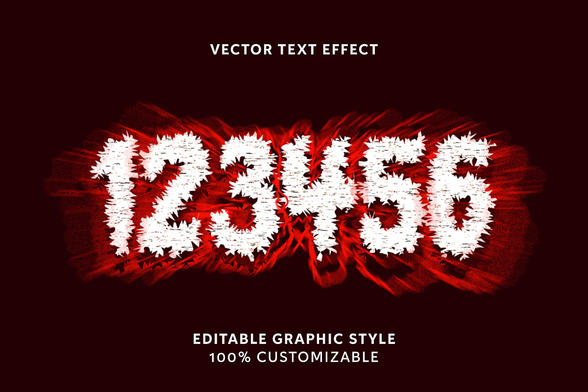 Energy Glow Distorted Text Effect preview 2