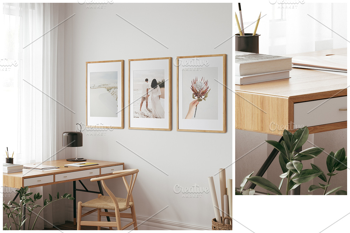 Frame & Wall Mockup Bundle, a Print Template by Yuri-U (Photo 22 of 25)