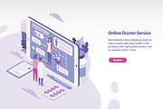Online doctor concept banner, a Healthcare Illustration by Good Studio (Thumbnail 1 of 4)