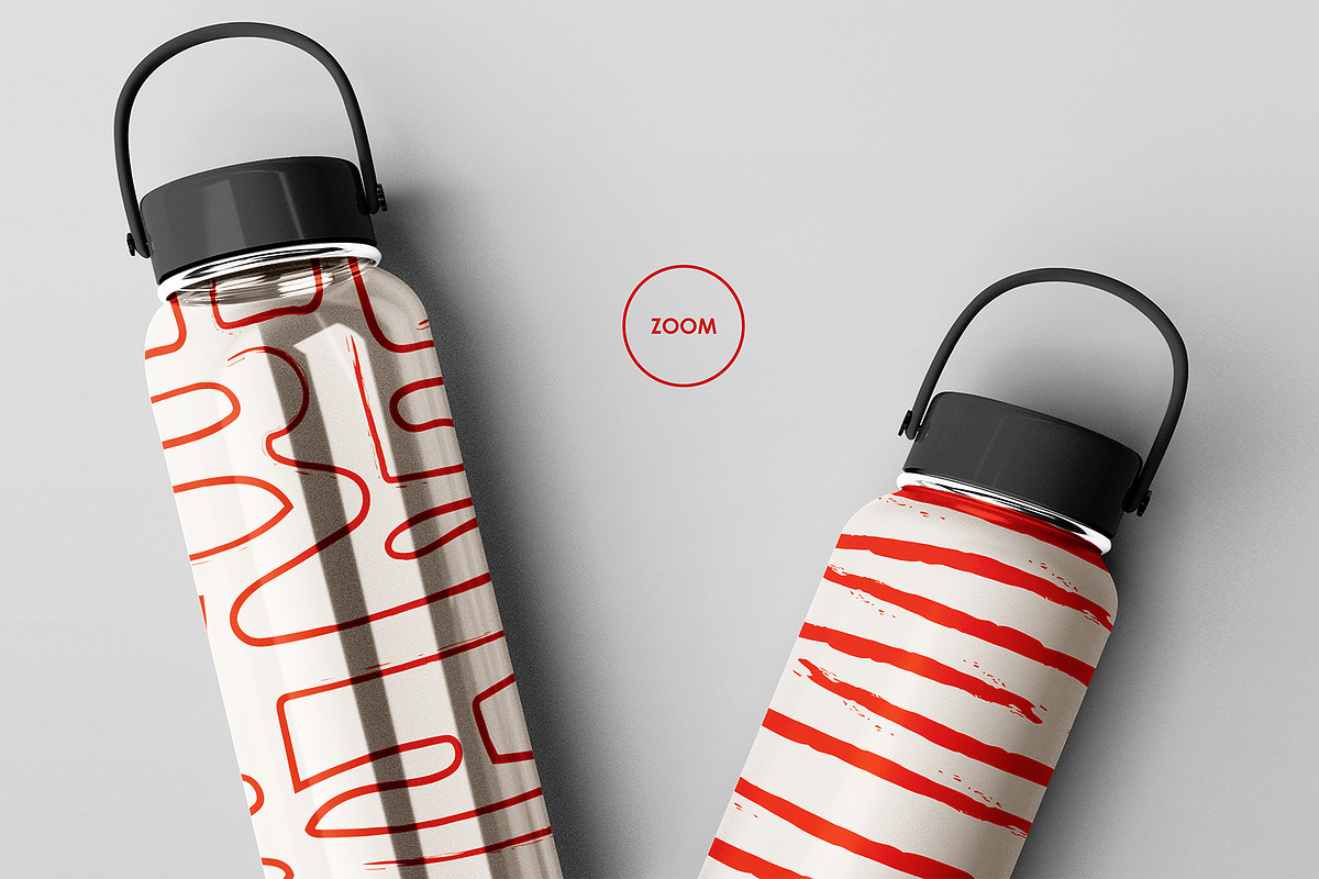Water Bottle Mockup Set, a Packaging Mockup by Mirachma Project (Photo 4 of 10)
