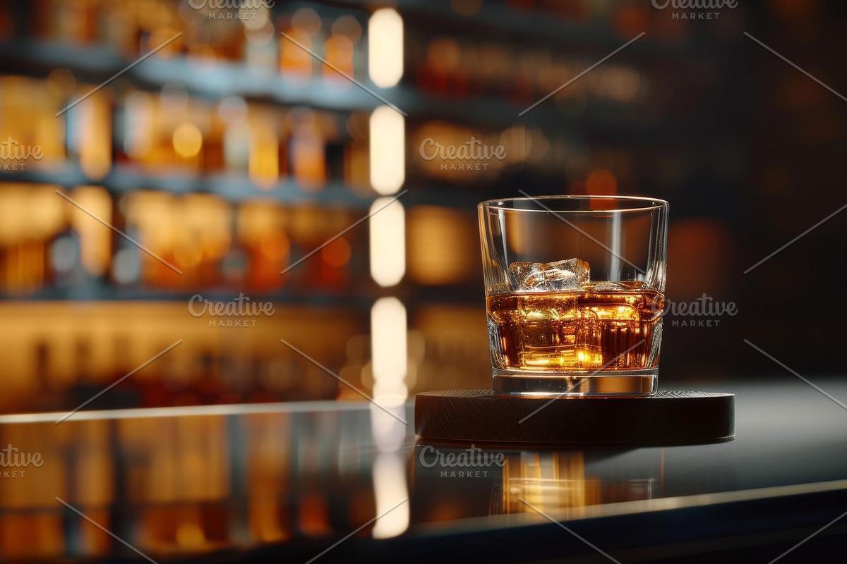 87 whiskey glasses, a Food & Drink Photo by Handmadefont (Photo 30 of 87)
