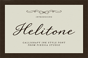 Helitone Elegant Calligraphy Script, a Script Font by Pixesia Studio (Thumbnail 1 of 9)