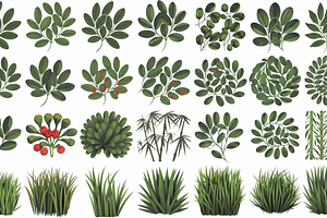 25 Foliage & Grass Procreate Brushes