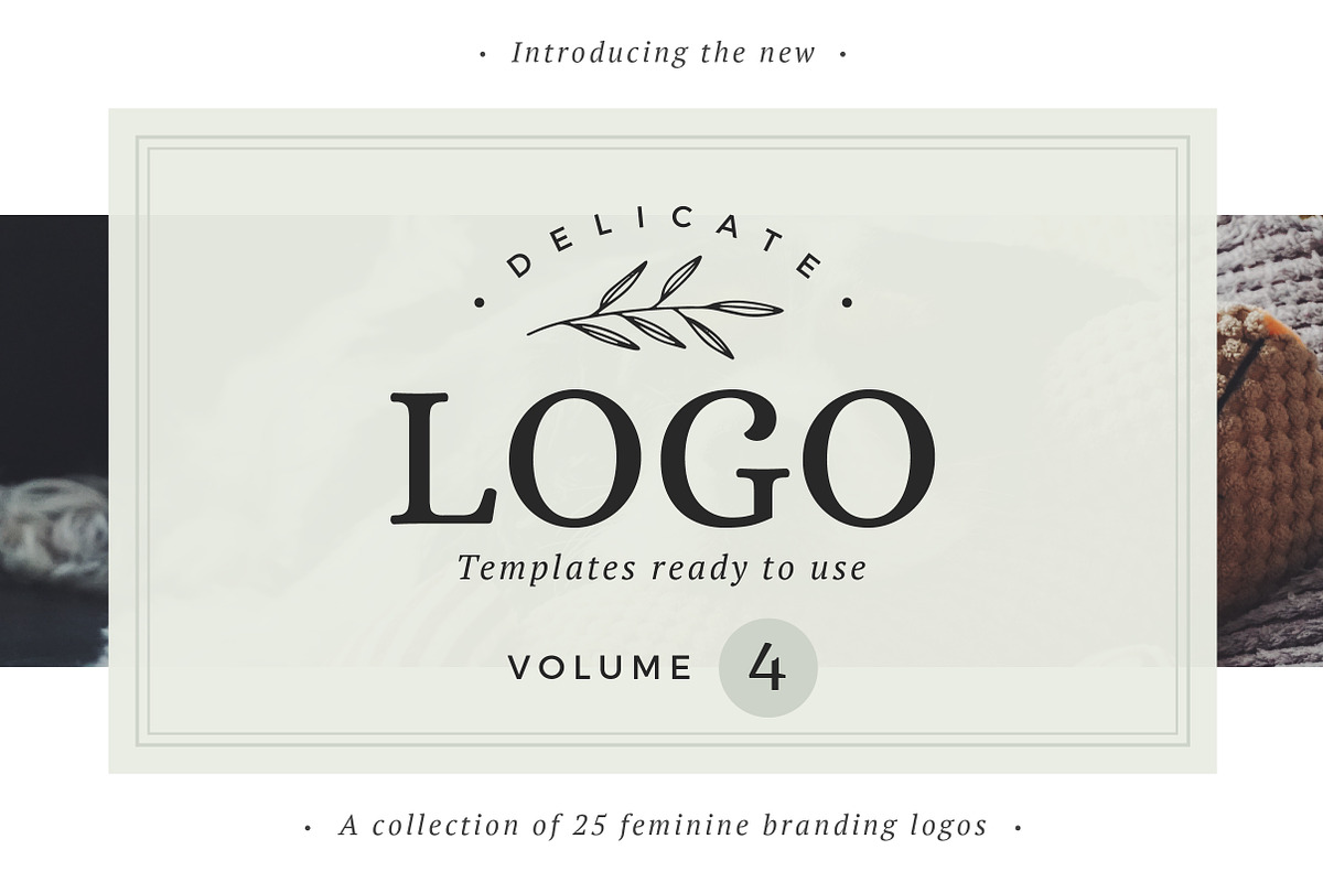 25 Delicate Feminine Logos - Vol 4, a Branding & Logo Template by Davide Bassu (Photo 1 of 6)