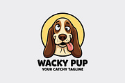 Wacky pup Mascot Cartoon Logo, an Animal Illustration by Cekal_std (Thumbnail 1 of 2)