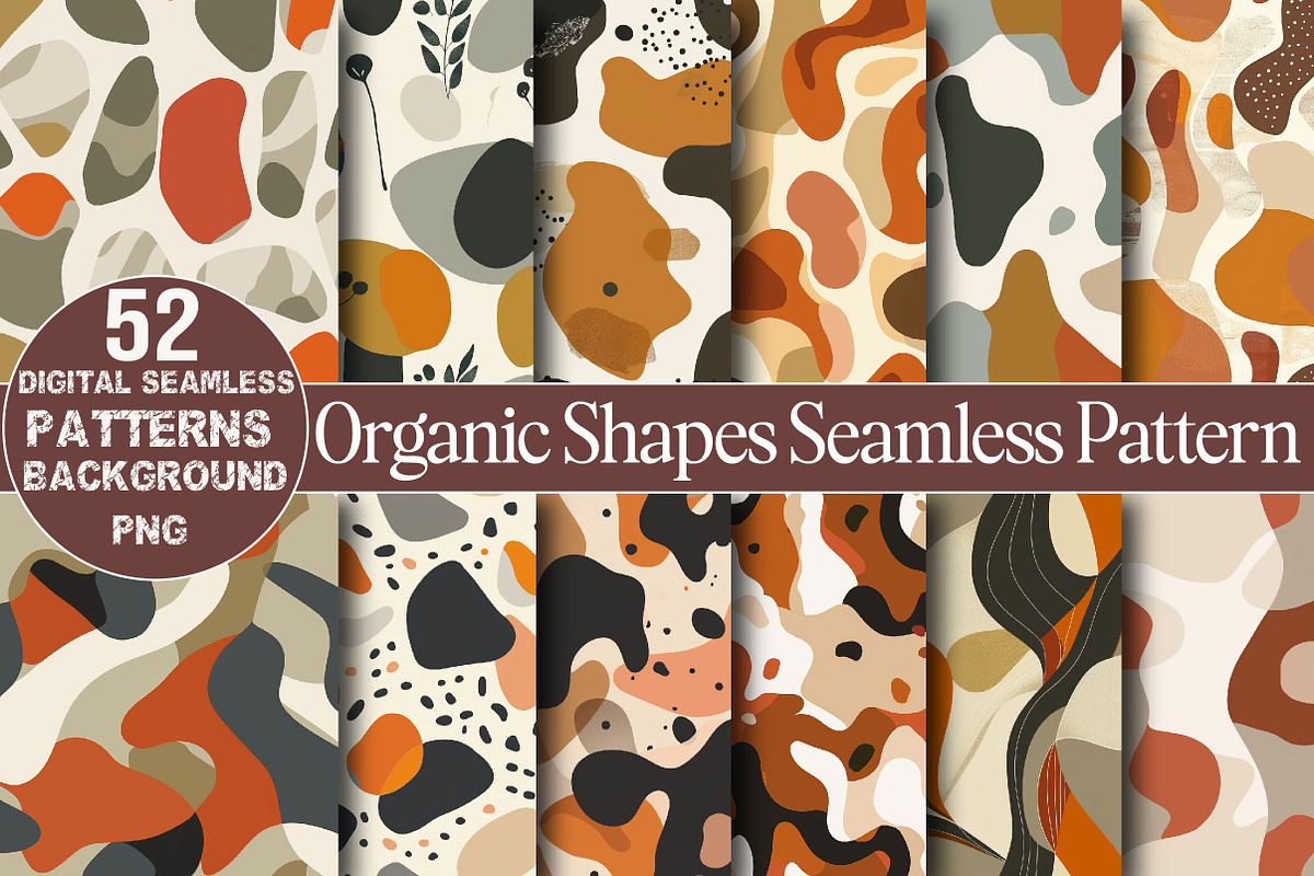 Organic Shapes Seamless Pattern, a Pattern Graphic by DreamCafeArt (Photo 1 of 7)