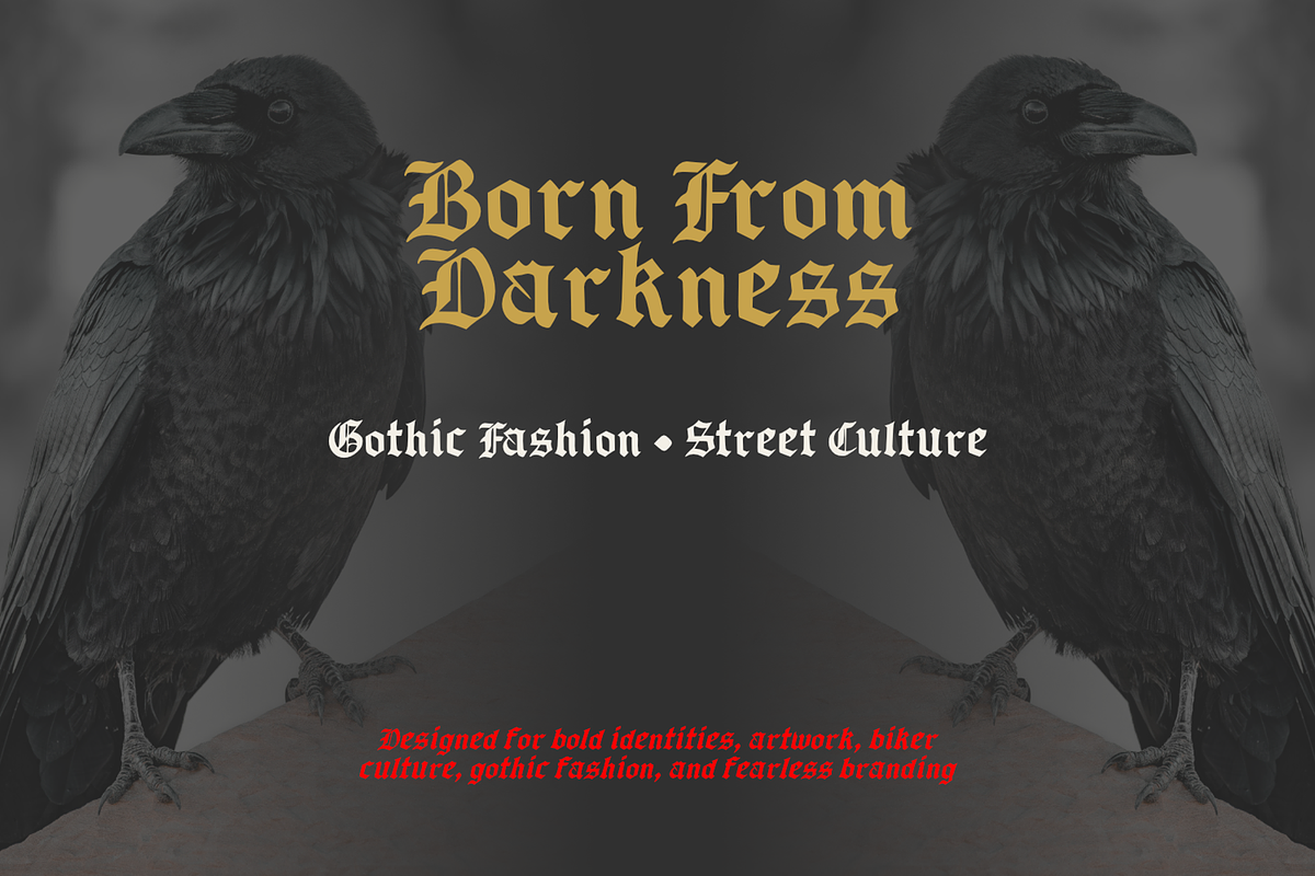 Sura Blackletter Gothic Typeface, a Blackletter Font by mesuka (Photo 3 of 7)