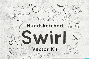 Hand-Sketched Swirls Vector Kit