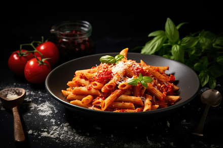 Tasty appetizing classic Italian pas, a Photo by Iftikhar Alam
