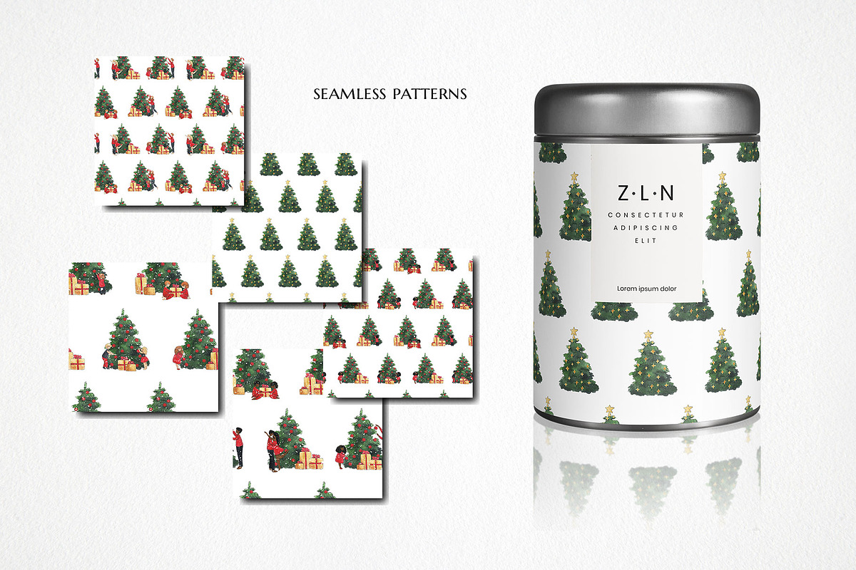 Watercolor winter wonderland bundle!, a Person Illustration by LyubovZaytseva (Photo 24 of 26)