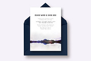 Mountain Reflection Wedding Suite, an Invitation Template by Knotted Design (Thumbnail 2 of 4)