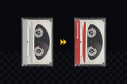 Audio Cassette Mockup Pack, a Packaging Mockup by BORT GRAPHIC (Thumbnail 3 of 8)