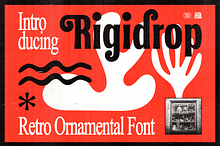 Rigidrop - Retro Ornamental Fonts