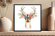 Watercolor Animal 4th of July Clipar, an Illustration by DreamCafeArt (Thumbnail 5 of 7)