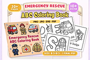 Emergency Rescue ABC Coloring Book, an Education Illustration by Craftsbeefy (Thumbnail 1 of 4)