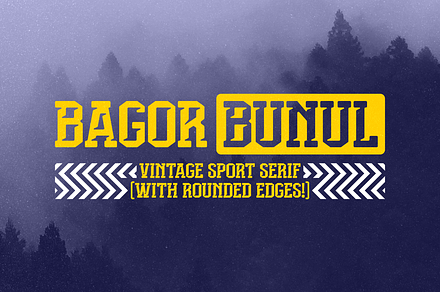 Bagor Bunul | Sport Font, a Serif Font by Twicolabs Fontdation