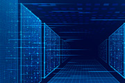 Blue data center abstract vector, an Object Illustration by art PVP - market (Thumbnail 3 of 3)