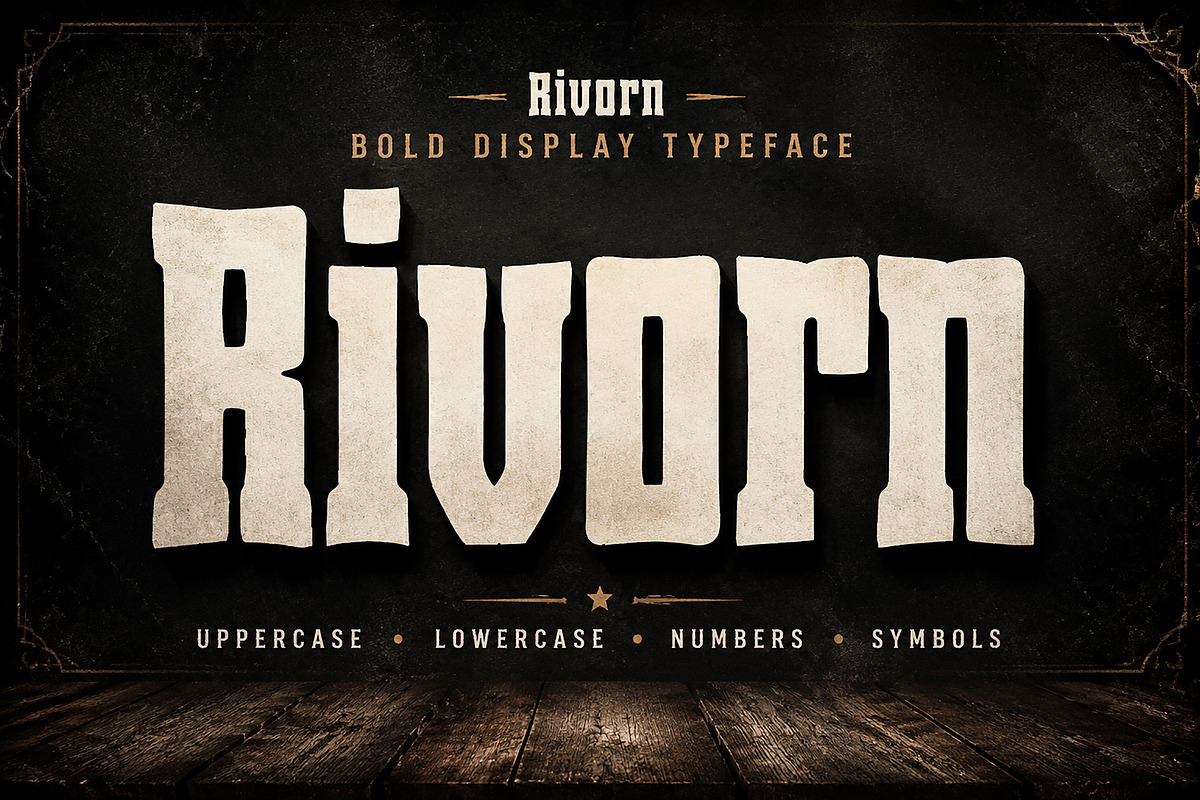 Rivorn, a Slab Serif Font by Wow Magic (Photo 1 of 4)