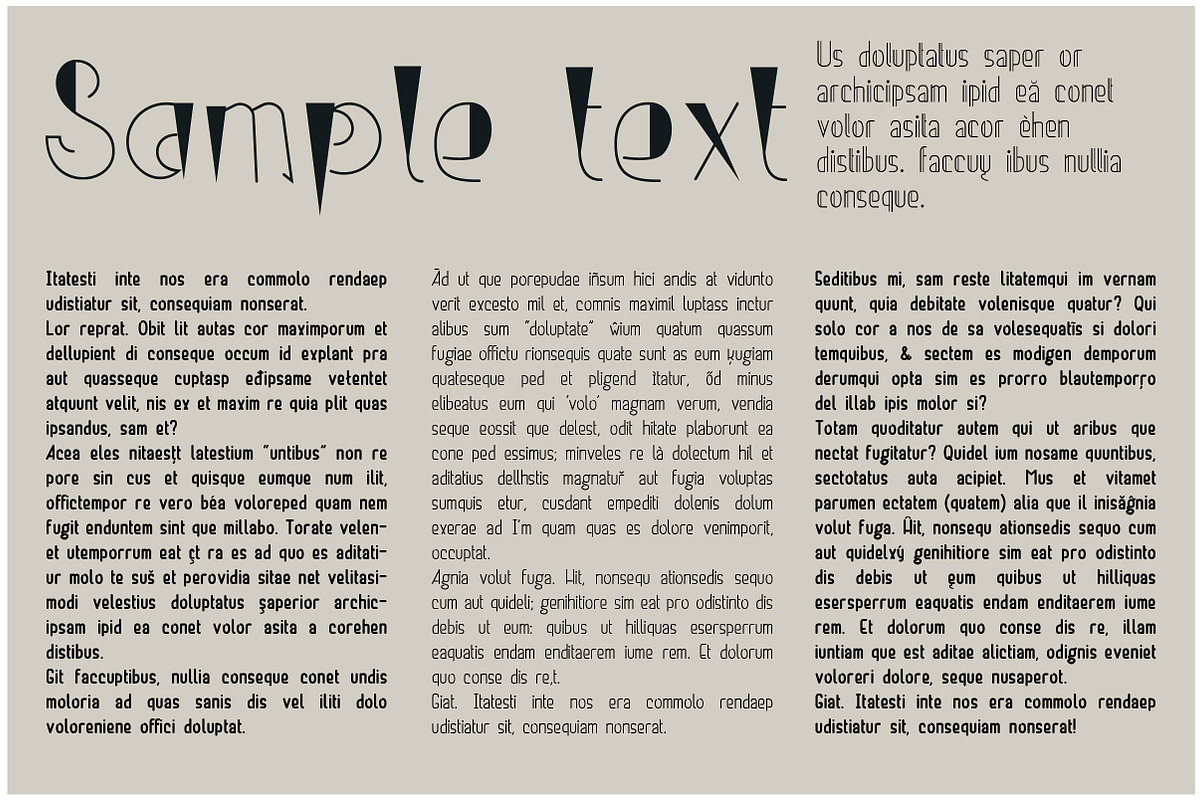Gramsci and Qworety font preview 3