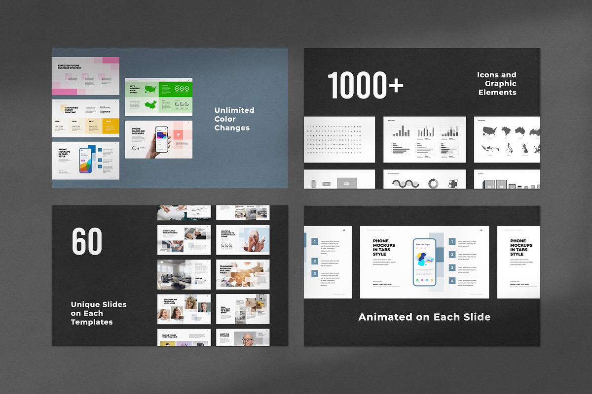 Poly Animated PowerPoint Template, a Presentation Template by Creathrive Design (Photo 2 of 10)