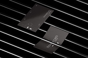 Business Cards on Metal grid Mockups, a Product Mockup by fakhroo (Thumbnail 2 of 4)