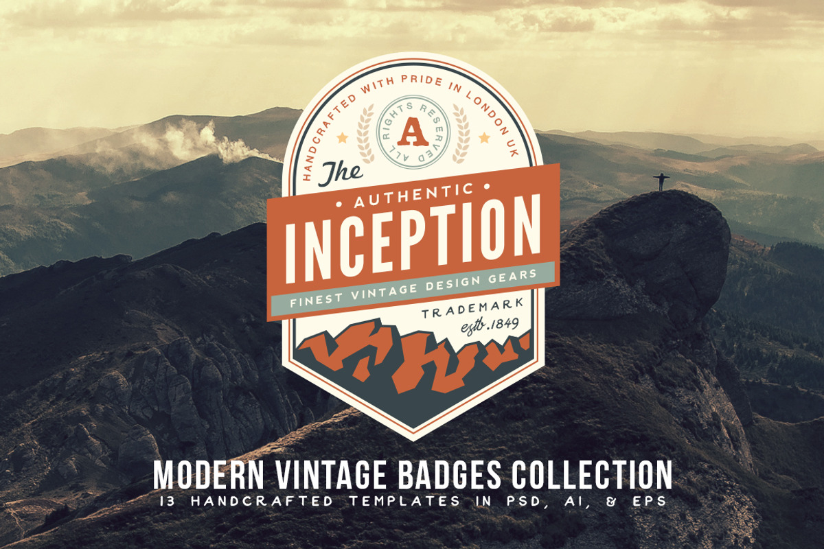 Modern Vintage Badges Collection, a Branding & Logo Template by Yusof Mining (Photo 5 of 5)