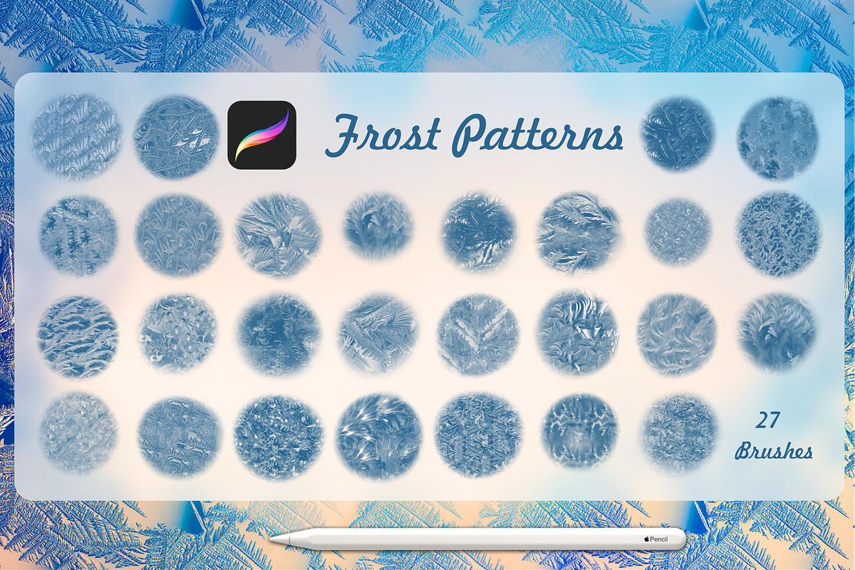 Frosty brushes for PROCREATE, a Brush Add-On by Graphics Resources (Photo 5 of 11)