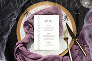 Halloween Card Mockup 5x7 Menu fall, a Packaging Mockup by PawMockups (Thumbnail 5 of 10)