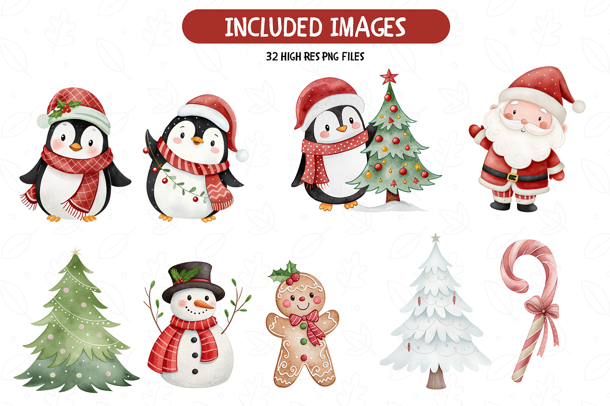 Warm Christmas Clipart Bundle, an Illustration by TatiMockup (Photo 2 of 6)