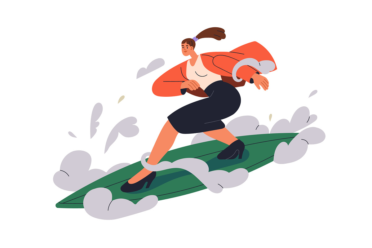 Active people in motion concept set, a Person Illustration by Good Studio (Photo 5 of 17)