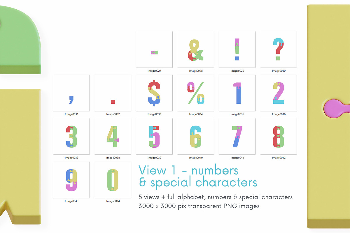 Color Puzzle - 3D Lettering, a Graphic by MIIM (Photo 7 of 8)