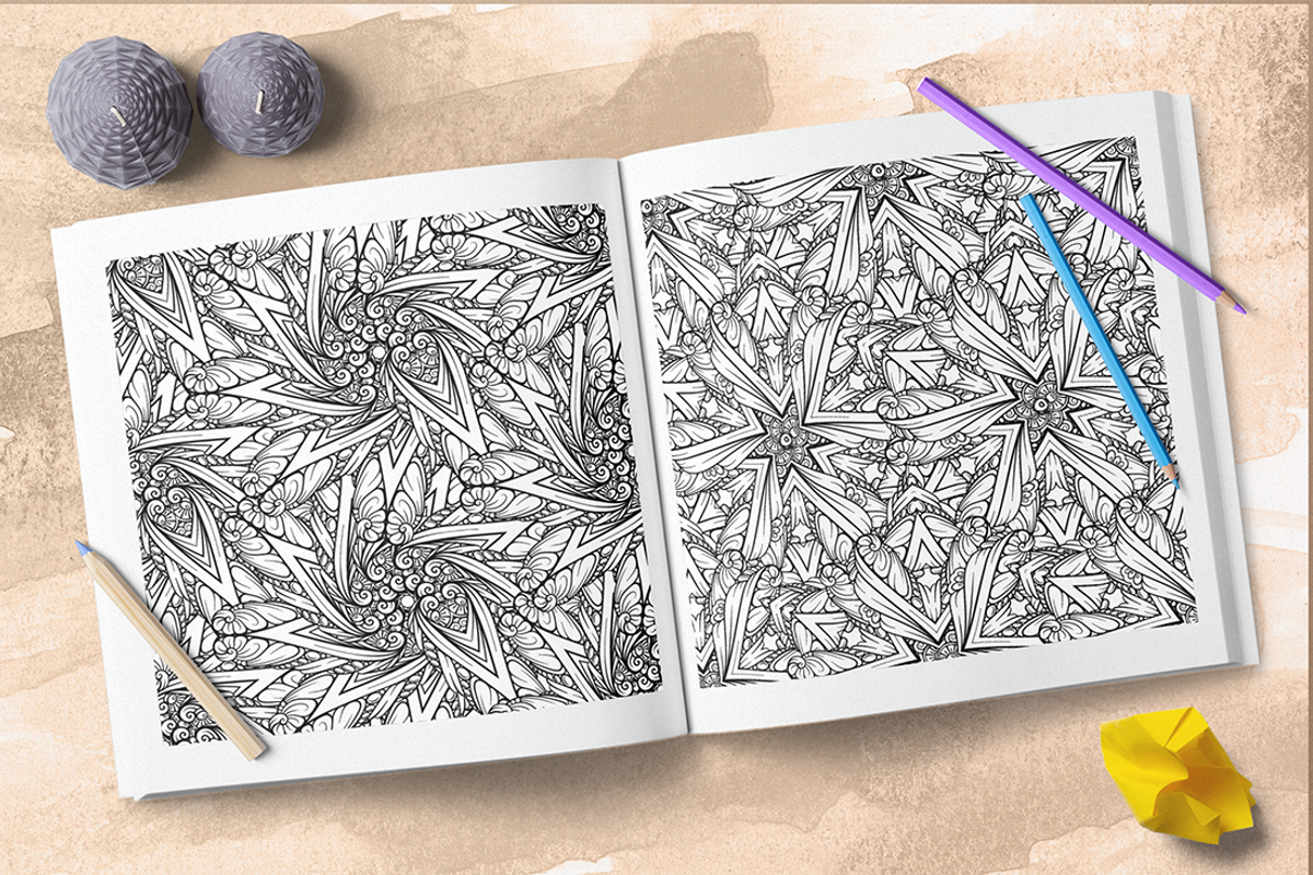 Black and white mandalas patterns mi, a Pattern Graphic by Graphic Magic (Photo 3 of 3)