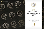 Wedding Monogram Set B, a Branding & Logo Template by Monogram World (Thumbnail 1 of 8)
