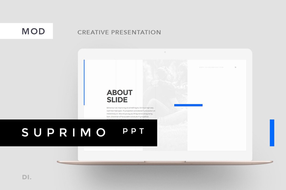 SUPRIMO PowerPoint Template + Bonus, a Presentation Template by Presentations Studio (Photo 1 of 19)